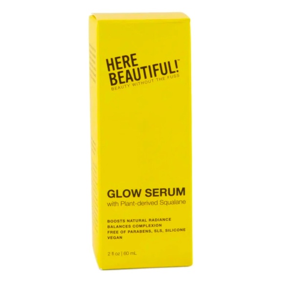 New, Here Beautiful Glow Serum with Squalane for Renewing and Balancing - 2 oz - Picture 3 of 5